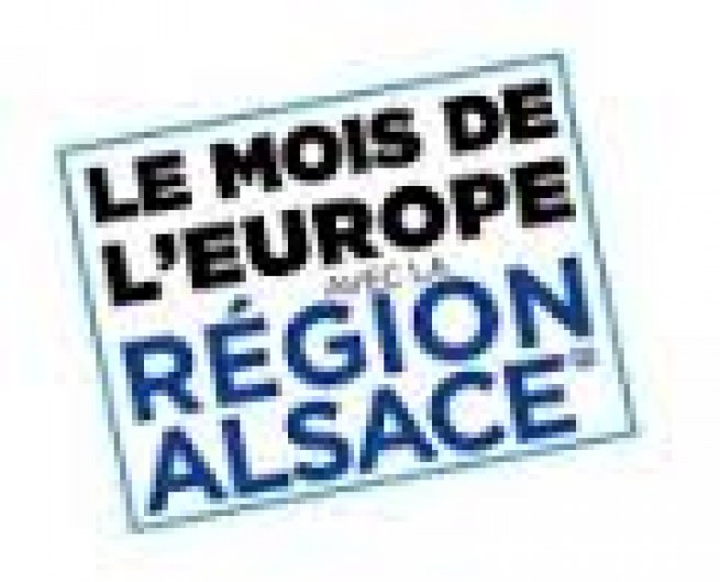 logo du mois de l'europe par la région Alsace